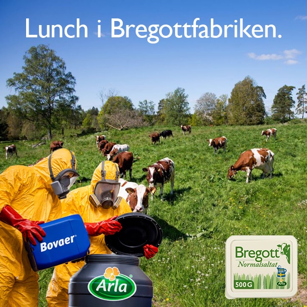 Reklamprofessor's tweet image. Bregott reklam i modern tappning från Arla.