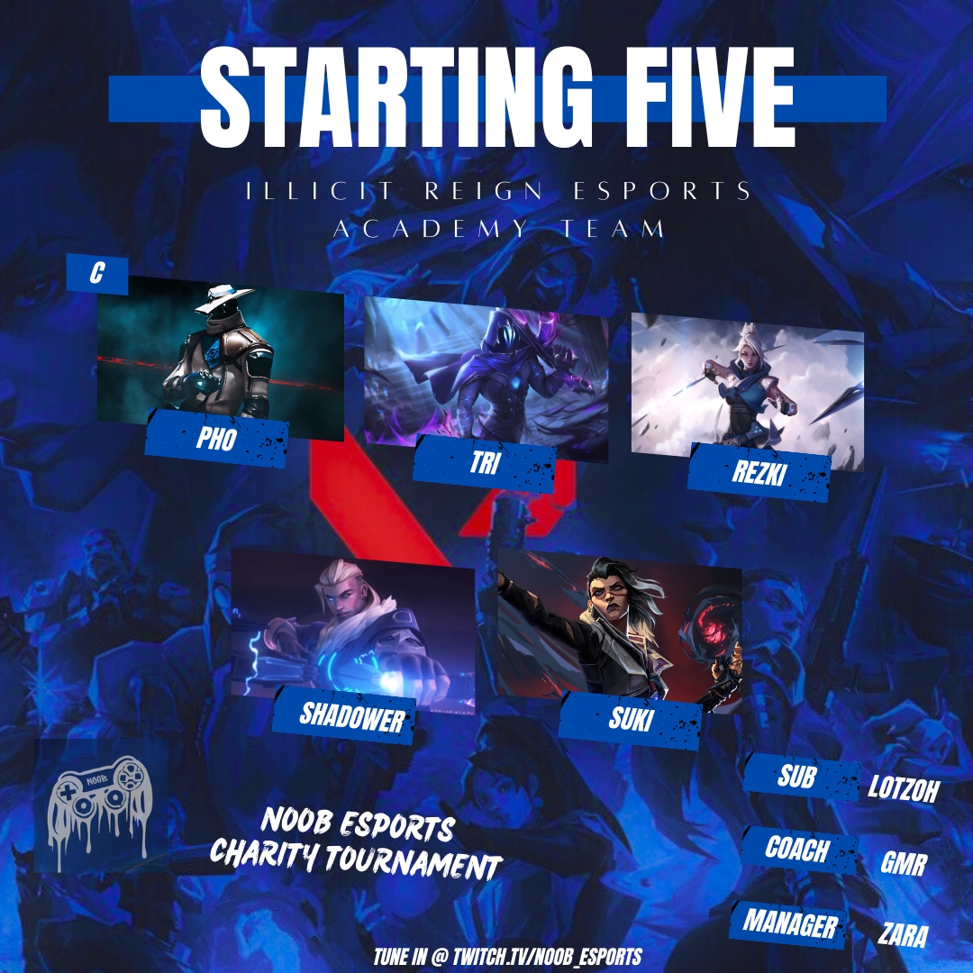 FearlesssChelsea (@fearlessschels) on Twitter photo Fearless, illicit Reign and illicit Reign Academy are in the Top 10!
For <a href="/noobesports/">Noob eSports</a> Charity tournament to raise funds for Headspace.
Tonight @ 7:00PM AEST
Watch: twitch.tv/noob_esports| twitch.tv/itslusha |twitch.tv/gmrsalesma
Donation link: tiltify.com/+noob-esports/… Fearless, illicit Reign and illicit Reign Academy are in the Top 10!
For <a href="/noobesports/">Noob eSports</a> Charity tournament to raise funds for Headspace.
Tonight @ 7:00PM AEST
Watch: twitch.tv/noob_esports| twitch.tv/itslusha |twitch.tv/gmrsalesma
Donation link: tiltify.com/+noob-esports/…