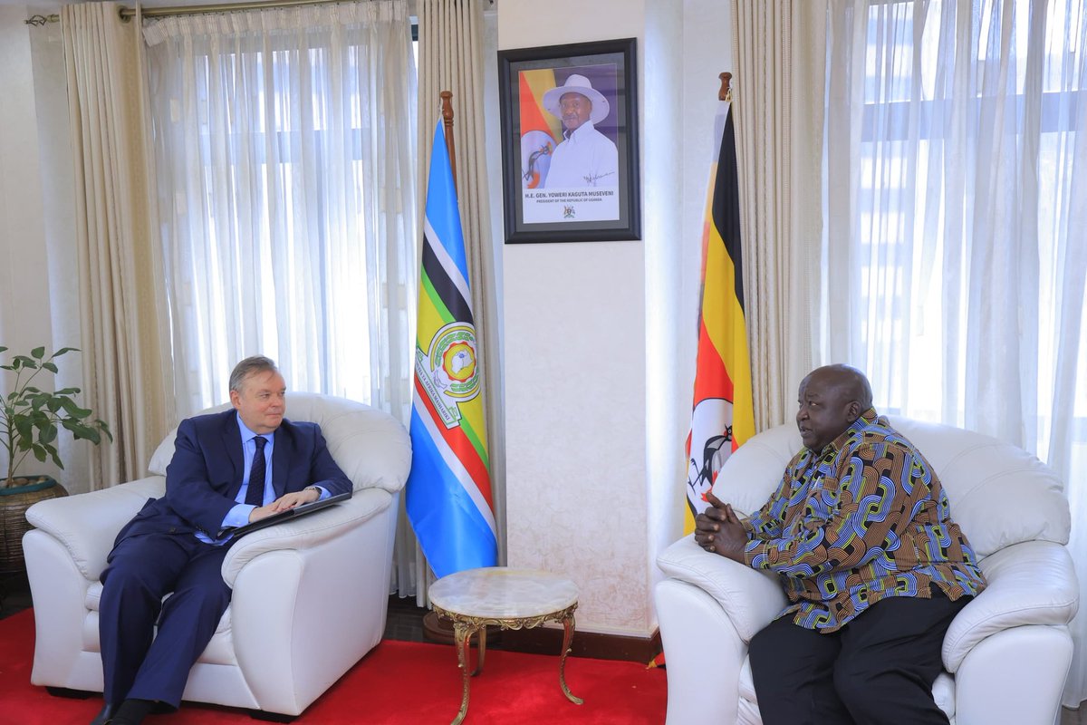 🇷🇺 🇺🇬 On May 23, Ambassador Vladlen Semivolos was hosted by Minister of State for Foreign Affairs of Uganda Henry Okello Oryem to discuss topical issues of bilateral relations and cooperation on multilateral platforms.