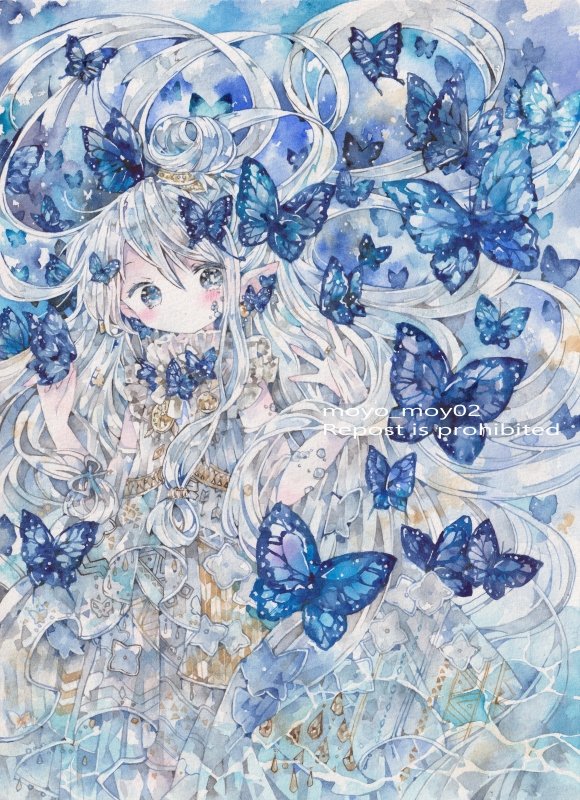 🦋 #クリエイター様の中に青の作品をお持ちの方はいらっしゃいませんか