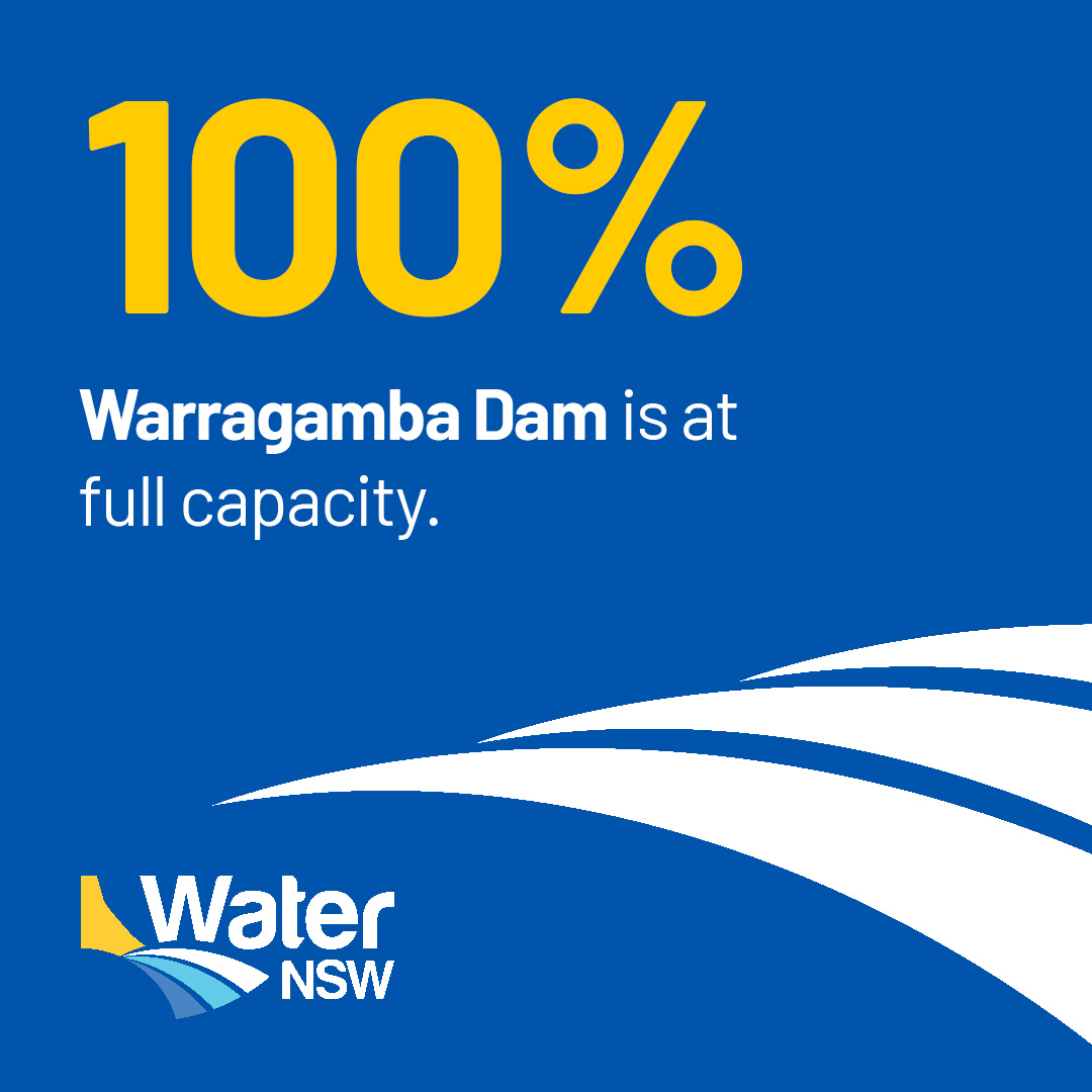 Following recent rainfall, Warragamba Dam reached full capacity at 5pm and a small spill may commence later tonight.  

Check bom.gov.au for weather and flood warnings.  

For emergency information, contact the NSW SES - 132 500 ses.gov.au