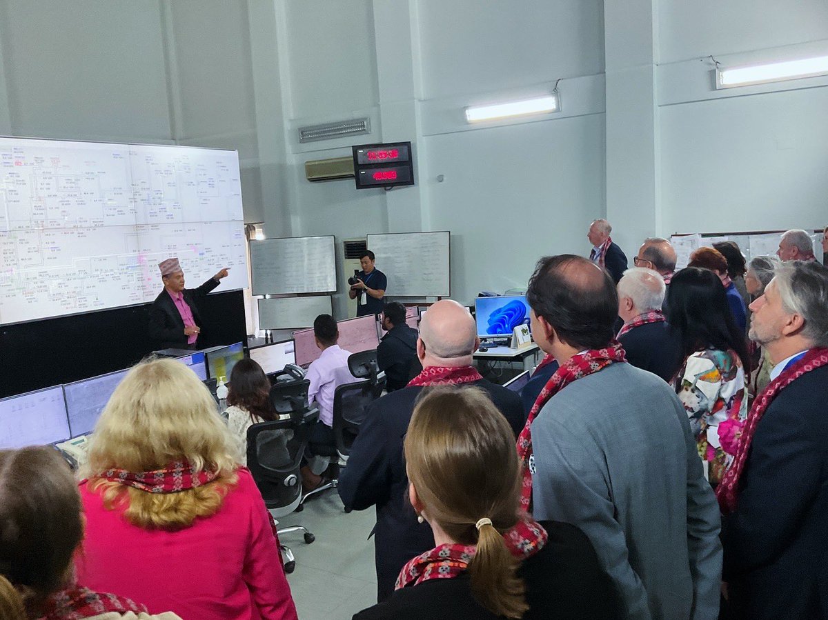 EU in Nepal (@euinnepal) on Twitter photo 🚀 On May 20, Day 2 of #EUinNepal began at the NEA Load Dispatch Centre — the brain of Nepal’s energy system. Hosted by Mr. Hitendra Dev Shakya, MD of NEA.
EU HoMs learned how EU, <a href="/KfW_int/">KfW</a>, and <a href="/EIB/">European Investment Bank</a> support has strengthened transmission networks & modernized grid infrastructure. 🚀 On May 20, Day 2 of #EUinNepal began at the NEA Load Dispatch Centre — the brain of Nepal’s energy system. Hosted by Mr. Hitendra Dev Shakya, MD of NEA.
EU HoMs learned how EU, <a href="/KfW_int/">KfW</a>, and <a href="/EIB/">European Investment Bank</a> support has strengthened transmission networks & modernized grid infrastructure.