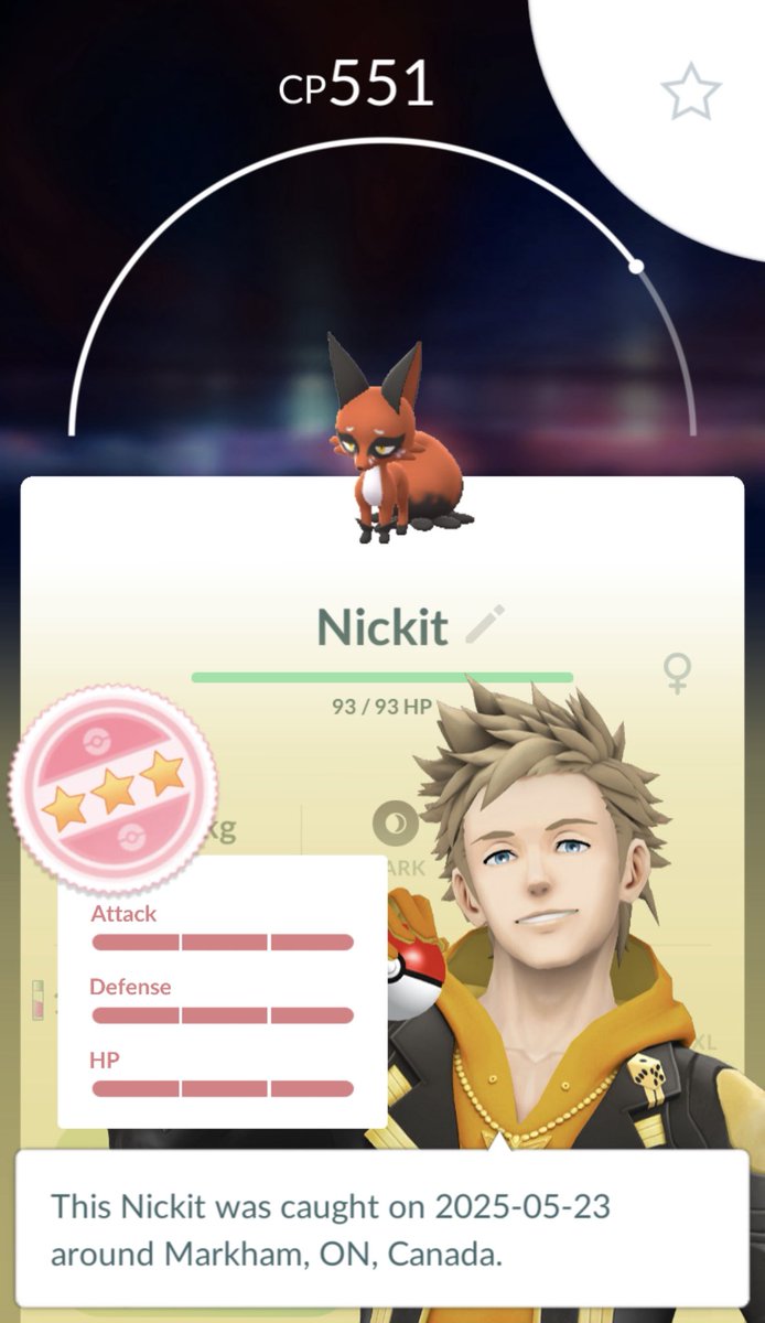 Yes 🙌 another 💯🦊Nickit🦊💯🤗🤩 #PokemonGO #PokemonGOApp #PokemonGOfriend  #PokemonGOHundo #ポケモンGO
 #ポケモンGOアプリ Good night PoGo friends 🤗✌️🫶💛