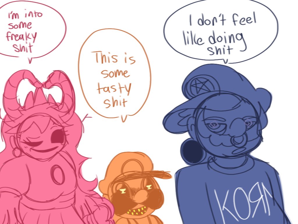 ernameya09's tweet image. Dis shit

(I finally drew it) 

#mariomadnessv2 #mariomadness