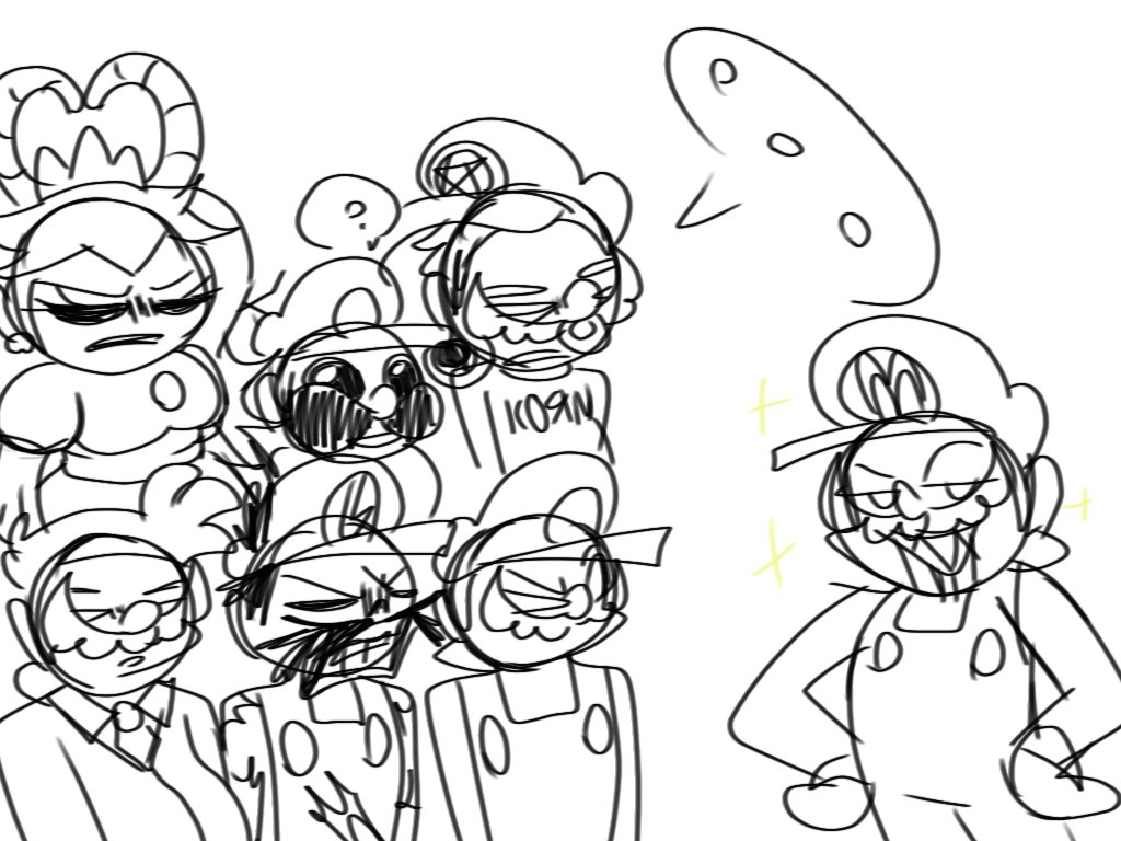 ernameya09's tweet image. Dis shit

(I finally drew it) 

#mariomadnessv2 #mariomadness