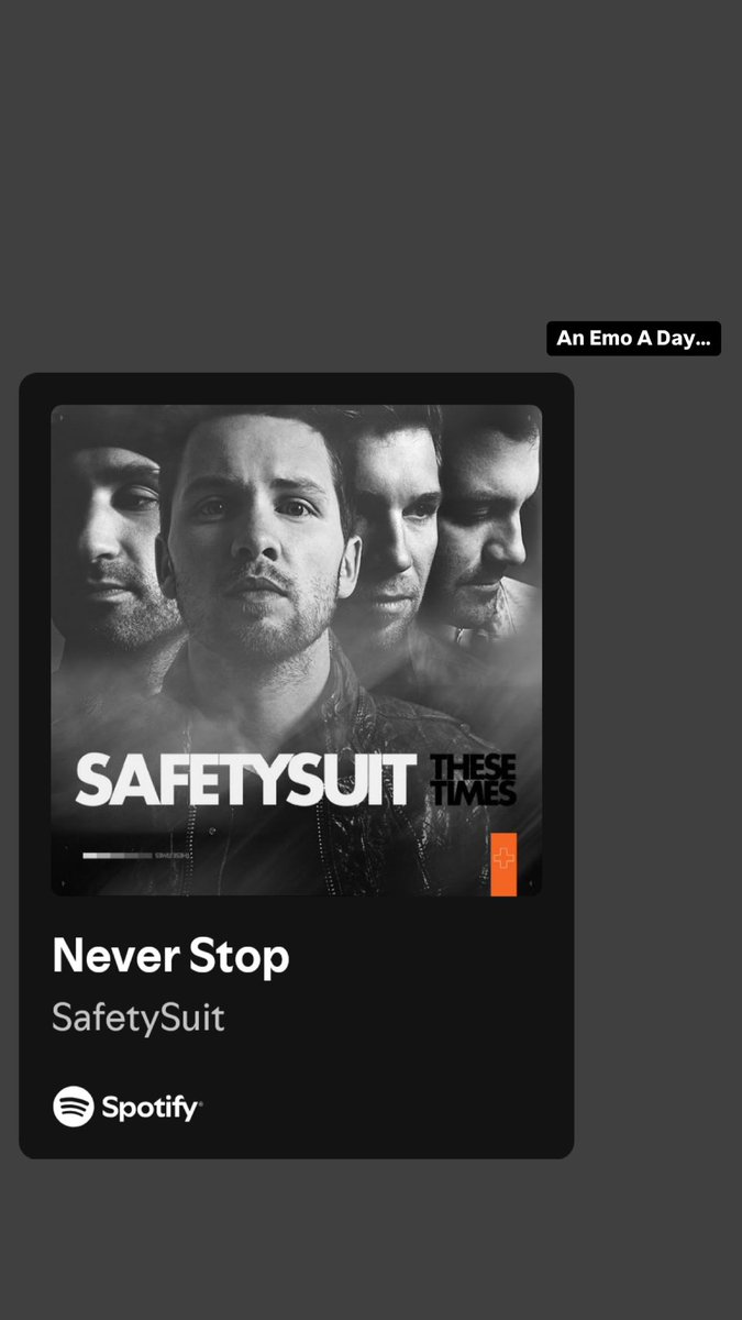 An Emo A Day… ⁦<a href="/SafetySuit/">SAFETYSUIT</a>⁩ #EmoNeverDies 

open.spotify.com/track/0Zxgbt8M…