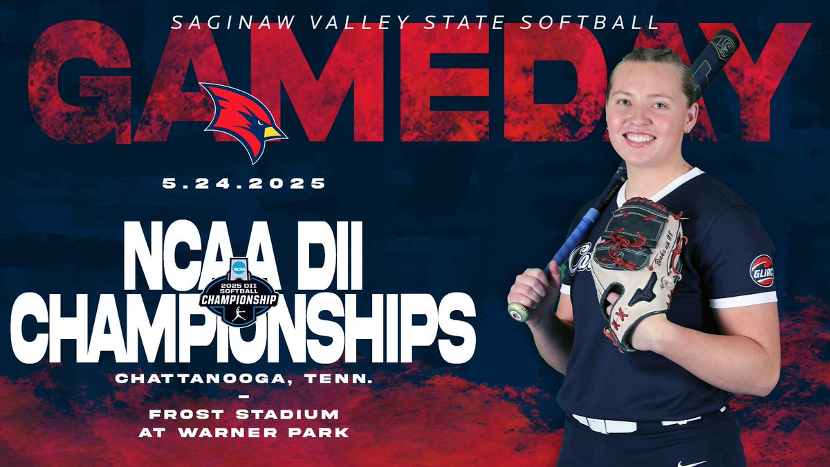 svsuathletics (@svsuathletics) on Twitter photo ๐จGAME DAY๐จ
๐ฅ: <a href="/SVSU_Softball/">Cardinal Softball</a>
๐: Winner of Shippensburg and Pace
๐
: May 24, 2025
๐: 6:30 PM EDT
๐: Chattanooga, Tenn.
๐๏ธ: NCAA DII Championship Finals
๐บ: bit.ly/3wzQWru
#BeaksUp #GoCards #StandOut #SVSUSB ๐จGAME DAY๐จ
๐ฅ: <a href="/SVSU_Softball/">Cardinal Softball</a>
๐: Winner of Shippensburg and Pace
๐
: May 24, 2025
๐: 6:30 PM EDT
๐: Chattanooga, Tenn.
๐๏ธ: NCAA DII Championship Finals
๐บ: bit.ly/3wzQWru
#BeaksUp #GoCards #StandOut #SVSUSB