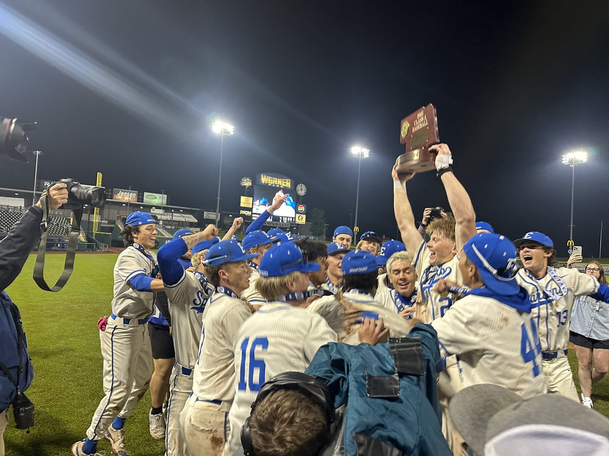 Werner Park (@wernerpark) on Twitter photo A Werner walk-off and <a href="/EastSpartanBSB/">Lincoln East Baseball</a> wins 5 - 4 over <a href="/mnbaseball2023/">Millard North Baseball</a> for a 2nd Class A state title in 3 years. A Werner walk-off and <a href="/EastSpartanBSB/">Lincoln East Baseball</a> wins 5 - 4 over <a href="/mnbaseball2023/">Millard North Baseball</a> for a 2nd Class A state title in 3 years.