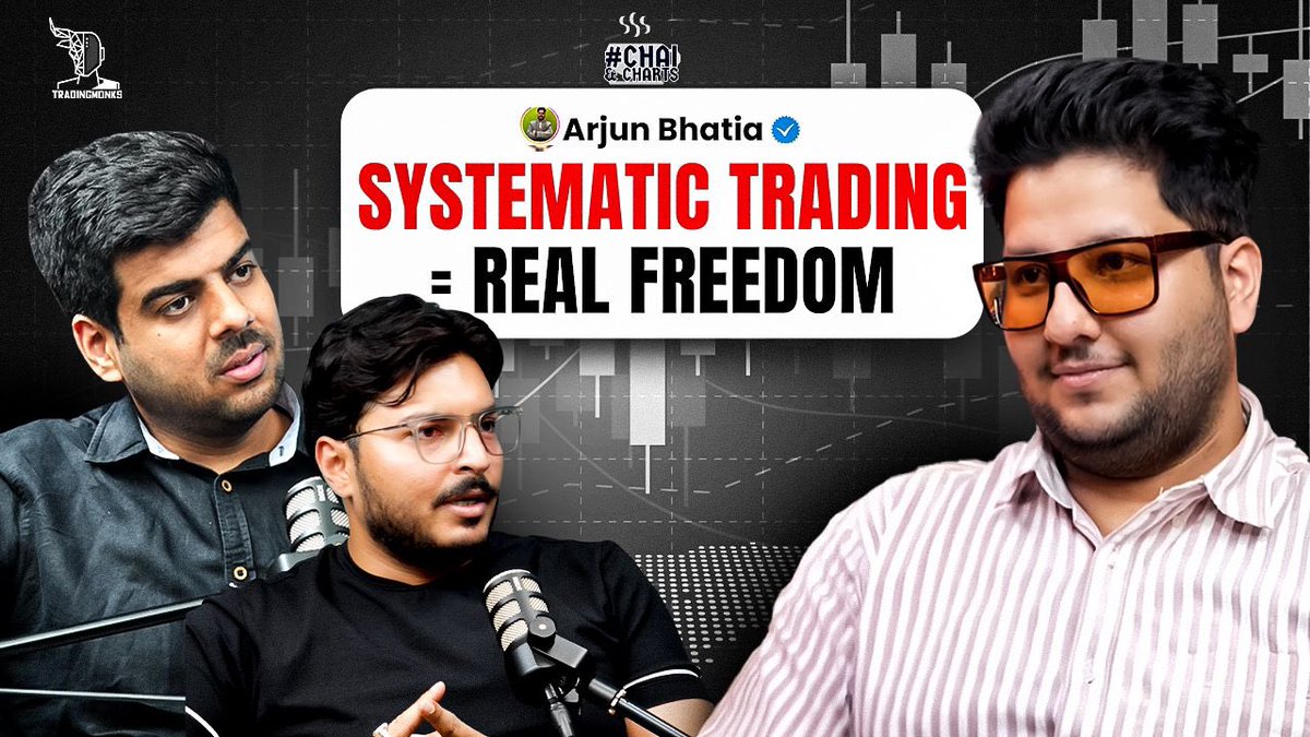 Manas Budhiraja (@tradingmonk_mb) on Twitter photo In this Podcast we spoke with <a href="/ArjunB9591/">Arjun Bhatia</a>
About, How has he changed his system in this Volatile environment
And What a person has to do to create his own Trading system with Edge!
youtu.be/bq7NDJrbjDE?si… In this Podcast we spoke with <a href="/ArjunB9591/">Arjun Bhatia</a>
About, How has he changed his system in this Volatile environment
And What a person has to do to create his own Trading system with Edge!
youtu.be/bq7NDJrbjDE?si…
