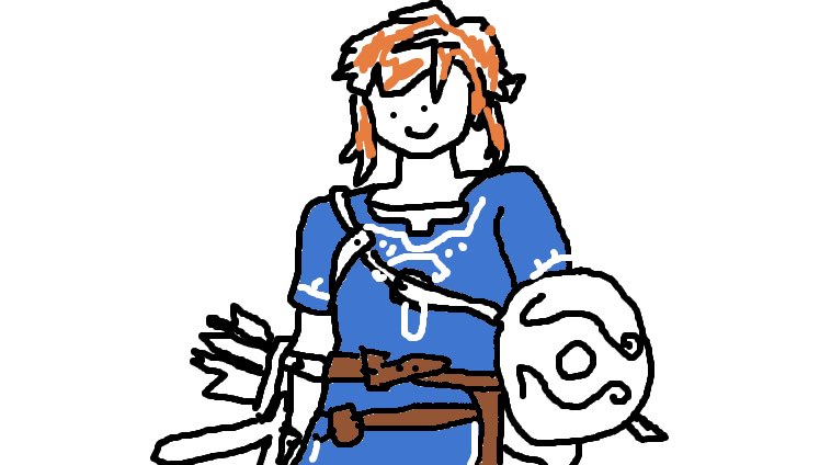 ガーティックフォンでリンク描いた