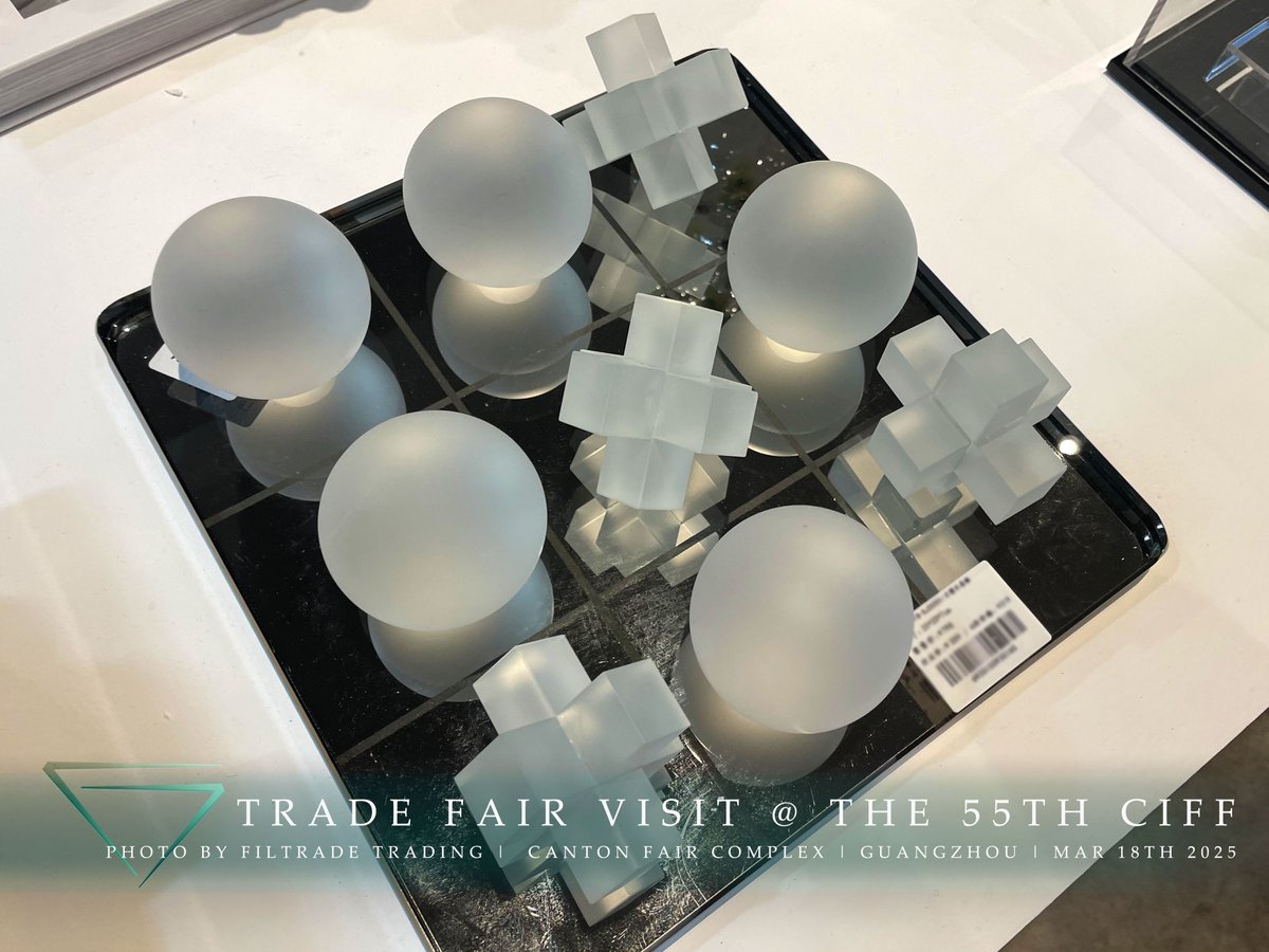 FiltradeTrading's tweet photo. Design Meets Play, a classic Tic-Tac-Toe game, transforms it into a decorative home accent.

- Trade Fair Visit at the 55th CIFF Home Furniture
- @filtradetrading | Canton Fair Complex | Guangzhou, China | March 18th, 2025

Photo by Winnie Wen
#FiltradeTrading #CIFF #Cantonfair https://t.co/PhcqfX2irQ