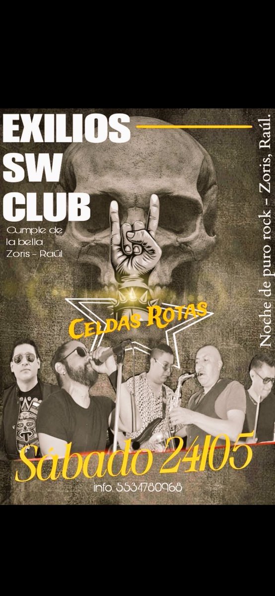 Mañana los esperamos estará súper genial no se queden sin su lugar ya quedan pocos hagan reservación al número 5554592934