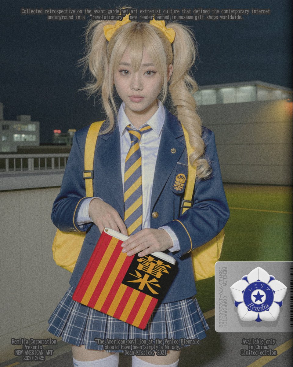 remiliacorp333's tweet image. ✮ REMILIA 2025 CHINA BOOK/RAVE TOUR ✮
ANNOUNCING “NEW AMERICAN ART 新美国艺术 2020-2025”
ONLY AVAILABLE IN CHINA
˗ˋˏ ✩ SHANGHAI✩ 5月31日✩
‧꒰ა MILADY X FRUiTS DRAGON BOAT RAVE @FRUITSMAG
˗ˋˏ ✩ SHANGHAI✩ 6月1日✩
‧꒰ა NEW AMERICAN ART 新美国艺术 2020-2025 (READING)
˗ˋˏ…