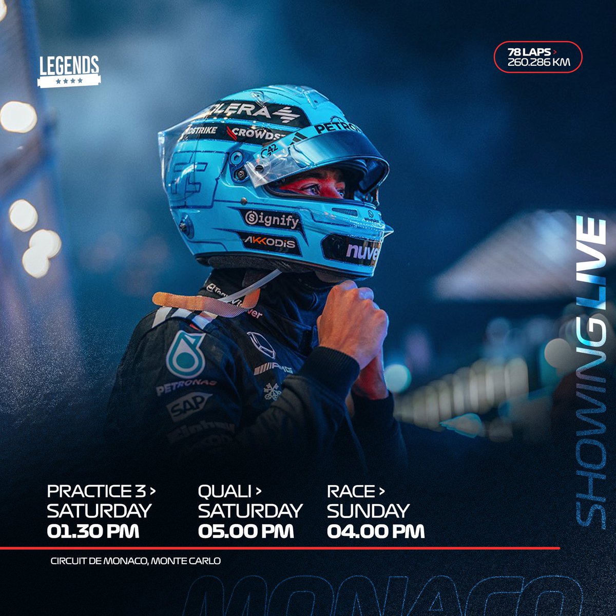 Last year's winner, Charles Leclerc, has topped both practice sessions so far, catch the rest of the race weekend action live at Legends
#MonacoGP 🇲🇨
#F1