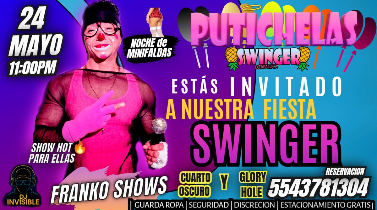 🔥🔥🔥MAÑANA MAÑANA MAÑANA 🔥🔥🔥

❗️SÁBADO 24 DE MAYO❗️

 🍑NOCHE DE MINIFALDAS🍑

Ya saben premio al mejor atuendo  😈 
Apartir de las 11:00pm   🕐
Show HOT para Ella's 🔥
DINÁMICAS CASHONDASS 🥵
Juegos 🔥
Cuarto oscuro😈
 Glory Hole🕳️