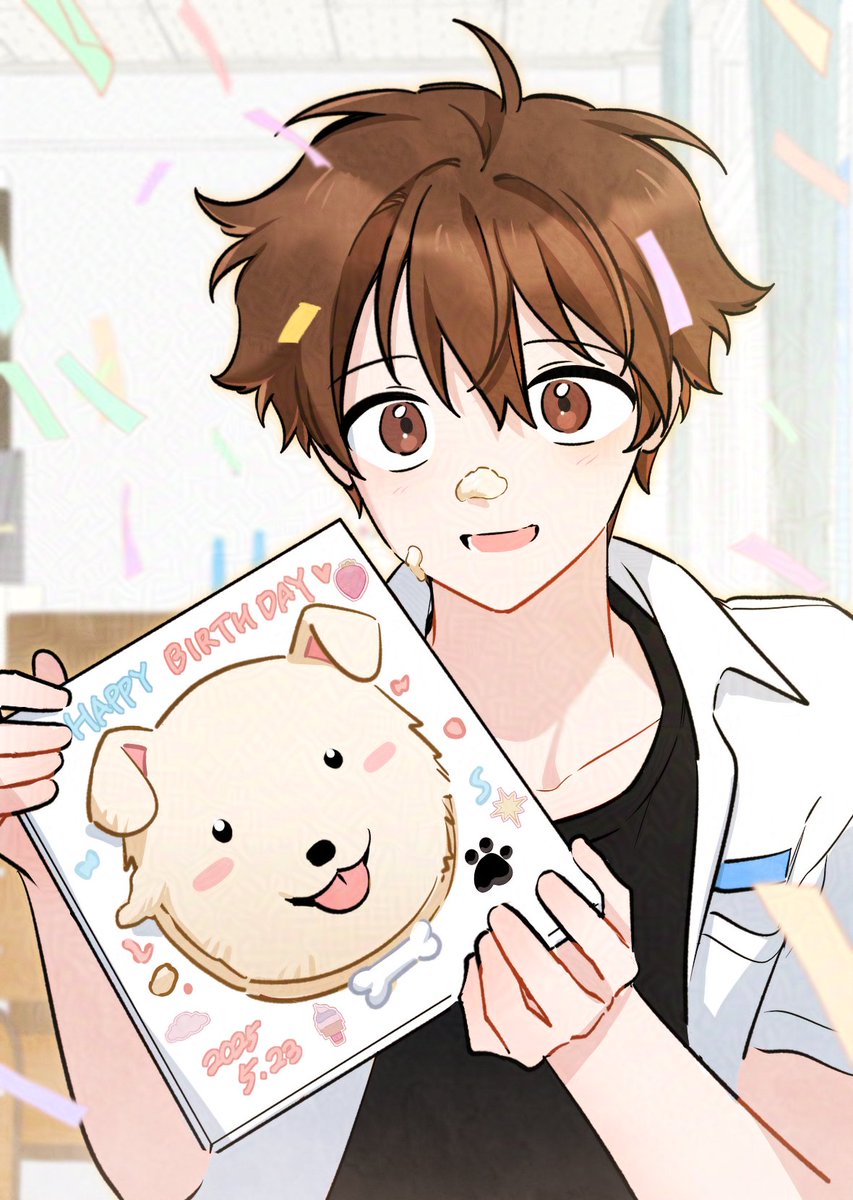 많이 늦었지만 무령이 생일 축하!
설기 모양 케이크입니다🐕🍰