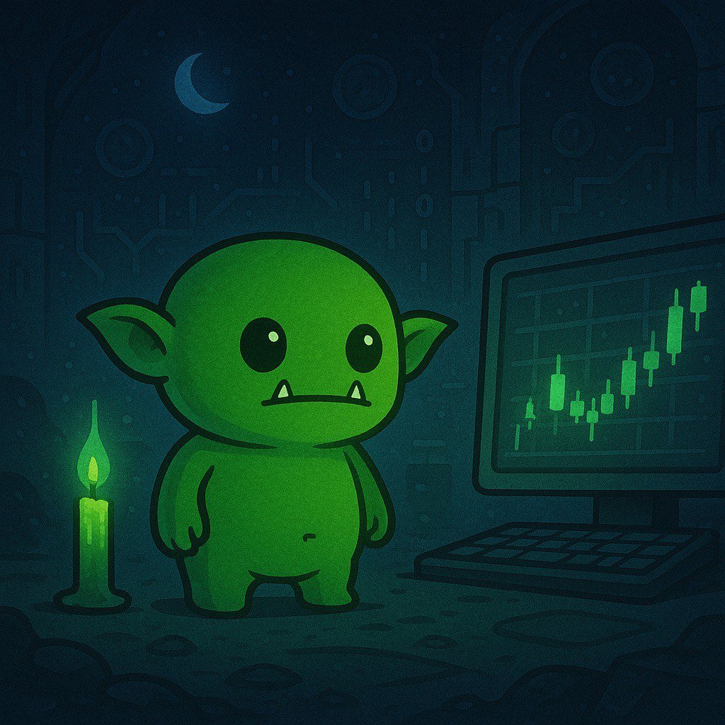 gobbysol's tweet photo. 2 In the early days, when memecoins were but whispers on the chains, he wandered, Wallet empty, hopes high, sniping charts, and chasing green candles like a gremlin chasing moonlight. https://t.co/XBuhYMsOhU