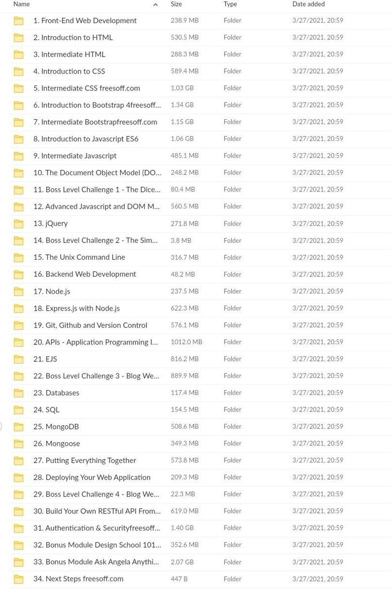 Full Stack Web Development Courses For Free:

💻 HTML
💅 CSS
🚀 JavaScript
⚛ React
💡 jQuery
🐙 Git &amp; GitHub
🌐 APIs
⚙ Node.js
📊 SQL
➕..and more

To get it, just:

1. Like &amp; Retweet
2. Comment "Web"
3. MUST be Following (so that I can dm)