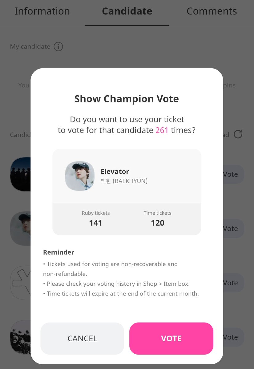 EXO VOTING ARENA tweet media