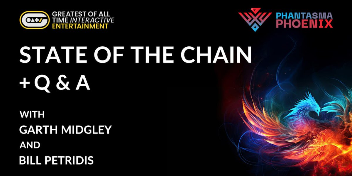 PhantasmaChain's tweet photo. ✨⚙️ State of the Chain: Scrolls Will Be Recorded! ⚙️✨

The prophecy has shifted…
Our State of the Chain will now be a pre-recorded transmission — featuring the legendary duo:
🔥 Bill the Bold
✨ Garth the Wise

They're brewing answers and decoding the mysteries of Phoenix... but they need your questions first!
📜 Drop your inquiries into the sacred scroll (aka the form) and help shape the tale here (https://t.co/bndBN2WHhP)

⚠️ No question is too deep, no topic too arcane. Just don’t ask them to reveal the secret spell behind Brooke’s disappearance.
(Spoiler: he's on a side quest battling bugs in the shadow realm. Send snacks.) 🐛⚔️

And remember — likes power the chain. Hit that ❤️ so we know you’re alive out there, wanderers of the web3 realm! $SOUL