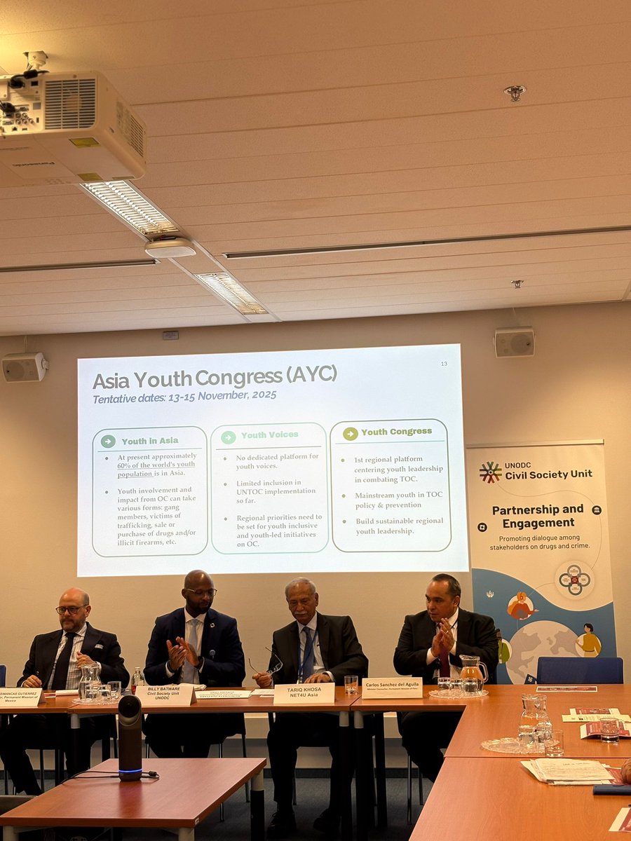 UNODC CSU (@unodccsu) on Twitter photo Thanks to regional #civilsociety networks in Africa, Americas & Asia, Burkina Faso, Mexico, Peru & <a href="/CpcjA/">CPCJ Alliance</a> for supporting our #CCPCJ34 event “It Takes a Network to Defeat a Network”. We proudly launched NET4U Asia.
Only together we can effectively prevent & combat crimes. Thanks to regional #civilsociety networks in Africa, Americas & Asia, Burkina Faso, Mexico, Peru & <a href="/CpcjA/">CPCJ Alliance</a> for supporting our #CCPCJ34 event “It Takes a Network to Defeat a Network”. We proudly launched NET4U Asia.
Only together we can effectively prevent & combat crimes.