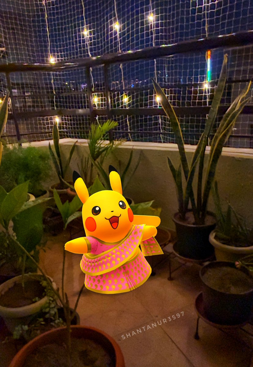 I completely missed this! Thanks for featuring my #SareePikachu AR pic <a href="/PokemonGOHubNet/">Pokémon GO Hub</a> 😊