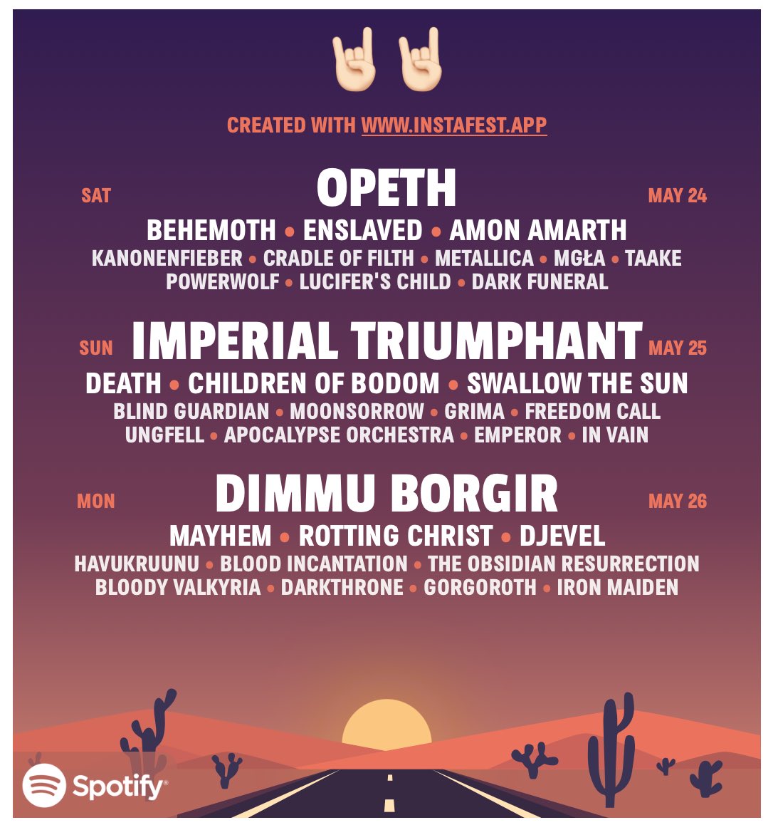 Good hell of a fest would be this #metal