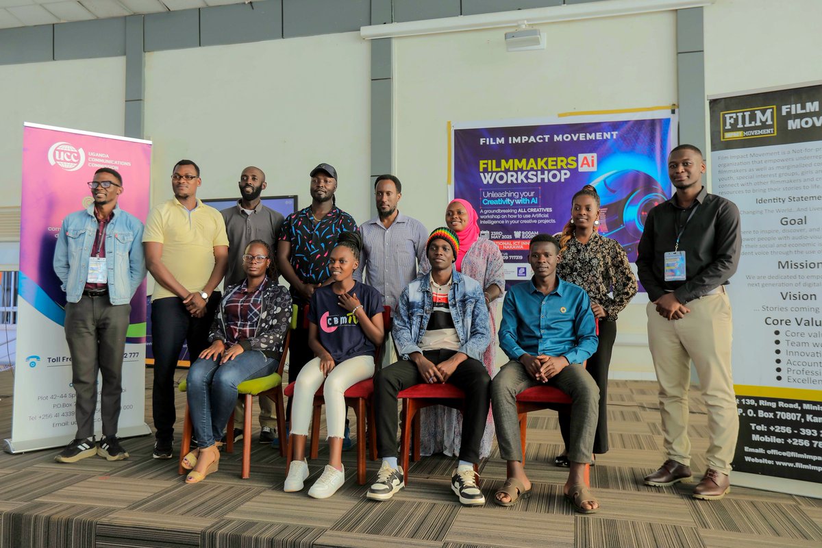bendizhodouglas's tweet photo. What a brilliant, enlightening and insightful day it was to learn about the future of filmmaking.

Special thanks to the partners who enabled the Ai workshop for the filmmakers which happened yesterday at @UICTug 
@UCC_Official
@UgandaFilm
@ntvuganda
@DStvUganda
@sparktvuganda
@cinemaUGApp
@ConsumerUCC