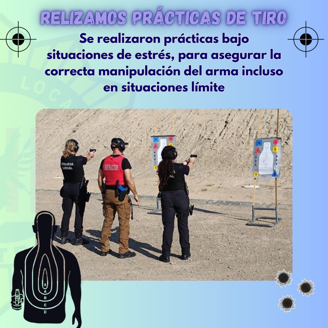 PoliciaAltea's tweet photo. 👮‍♀️👮 En las últimas semanas hemos llevado a cabo las prácticas obligatorias de tiro 🎯, reforzando tanto la técnica como la seguridad en el manejo de armas de fuego. https://t.co/zKZxtu0bpt