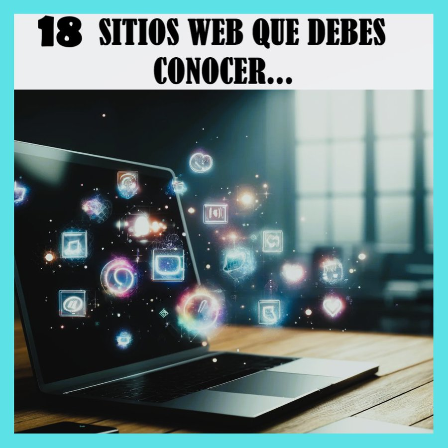 _IntelArt's tweet photo. Internet está lleno de sitios basura, pero también existen PÁGINAS WEB ASOMBROSAS.

18 SITIOS WEB Desconocidos pero Increíbles que cambiarán tu forma de estudiar, trabajar y divertirte.

No te compliques y haz q la tecnología trabaje para ti.

Guarda o te arrepentirás🧵