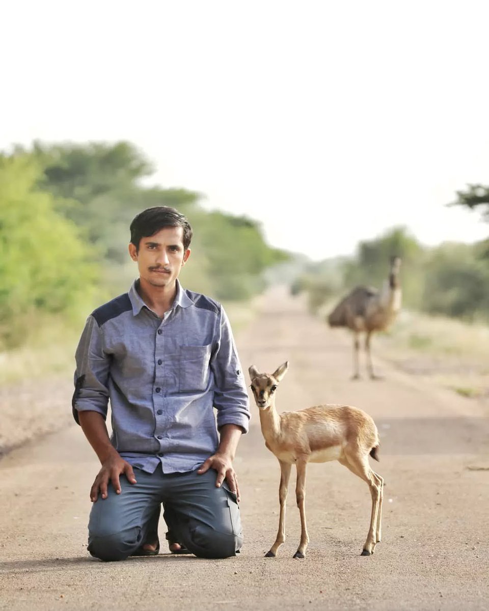 Deeply saddened by the tragic loss of Shri Radheshyam Bishnoi, a passionate wildlife conservationist from Rajasthan. His selfless dedication to protecting the Great Indian Bustard &amp; other wildlife in the Thar Desert was truly inspiring. He lost his life in a tragic accident 🙏🙏