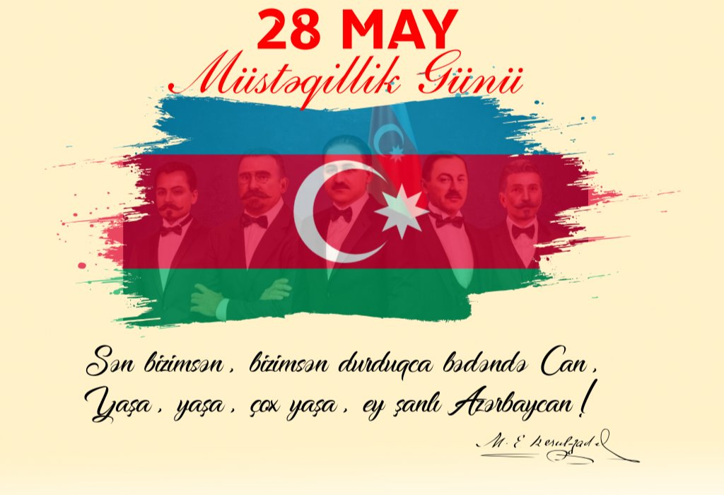 Şərqin ilk demokratik, hüquqi, dünyəvi parlament respublikası. 
Şərqdə və müsəlman aləmində ilk demokratik dövlət quruluşunu yaratmış Azərbaycan Xalq Cümhuriyyəti istiqlaliyyətimizi elan edərək, xalqımızın müstəqillik əzmini nümayiş etdirmişdir. .