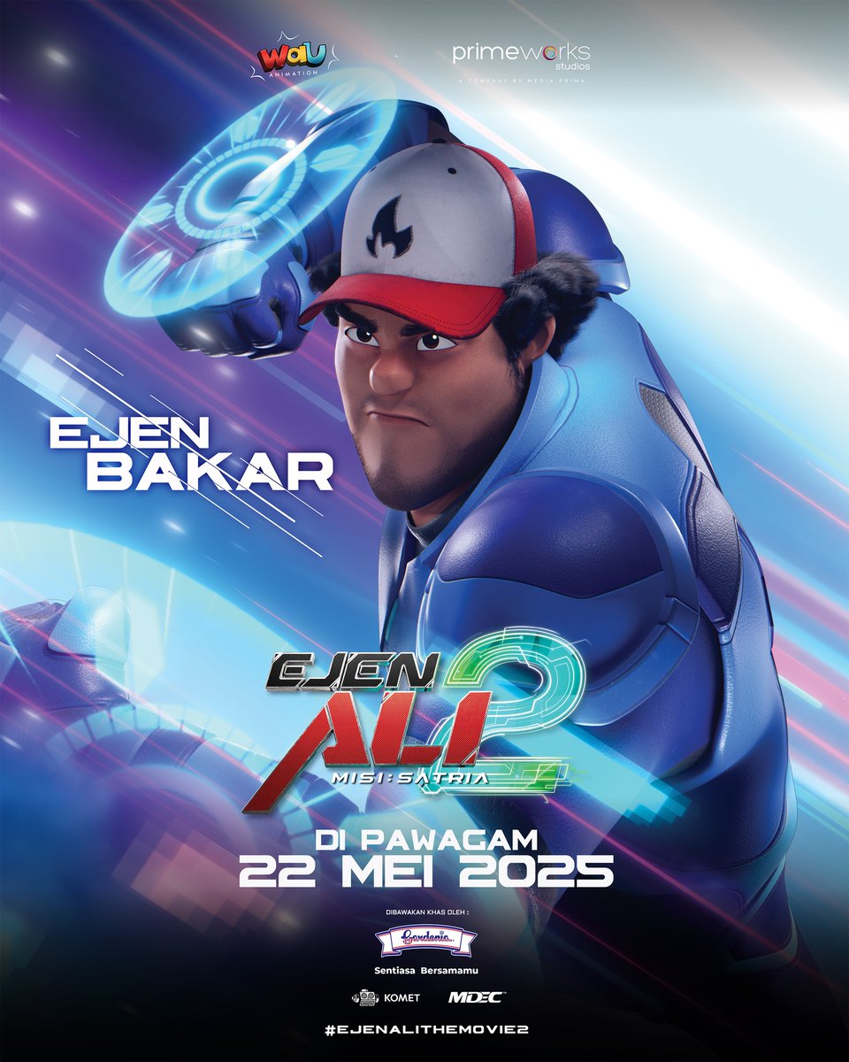 🔥 Inilah barisan kedua poster karakter untuk EJEN ALI THE MOVIE 2! 💥

#EjenAliTheMovie2MisiSatria kini ditayang! 😍 Jangan tunggu lagi — jom sapot animasi tempatan dan dapatkan tiket korang di pawagam GSC sekarang! 🇲🇾🍿

#EjenAliTheMovie2 #EATM2 #EjenAli #EjenAli2