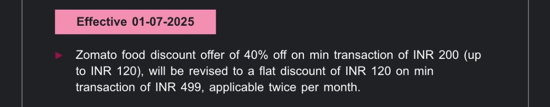 TheSaransh's tweet photo. @AxisBank if you have mentioned effective date of new benefits from July onwards, then why did you stop discount coupon on axis cards from now on?? Isn't it misguide to the customers?? https://t.co/kBLQcWvfMt