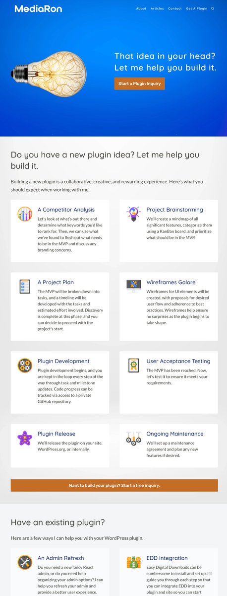 MediaRonLLC's tweet image. I've done a bit of a rebrand on mediaron.com. It was primarily built in blocks, with Blocksy as the theme and @GenerateBlocks for the layout.
I plan to restart content on the site, starting this weekend, with a review of Contextual Related Posts by friend and talented…