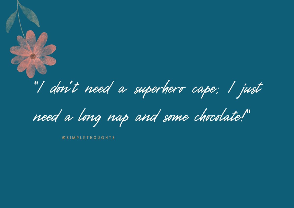 SThoughts7524's tweet image. Because even everyday heroes get tired.
Rest isn’t weakness—it’s how we recharge to keep pouring love, patience, and purpose into what we do.
Hey, you’re doing better than you think.

#SimpleReminder
#SimpleThoughts