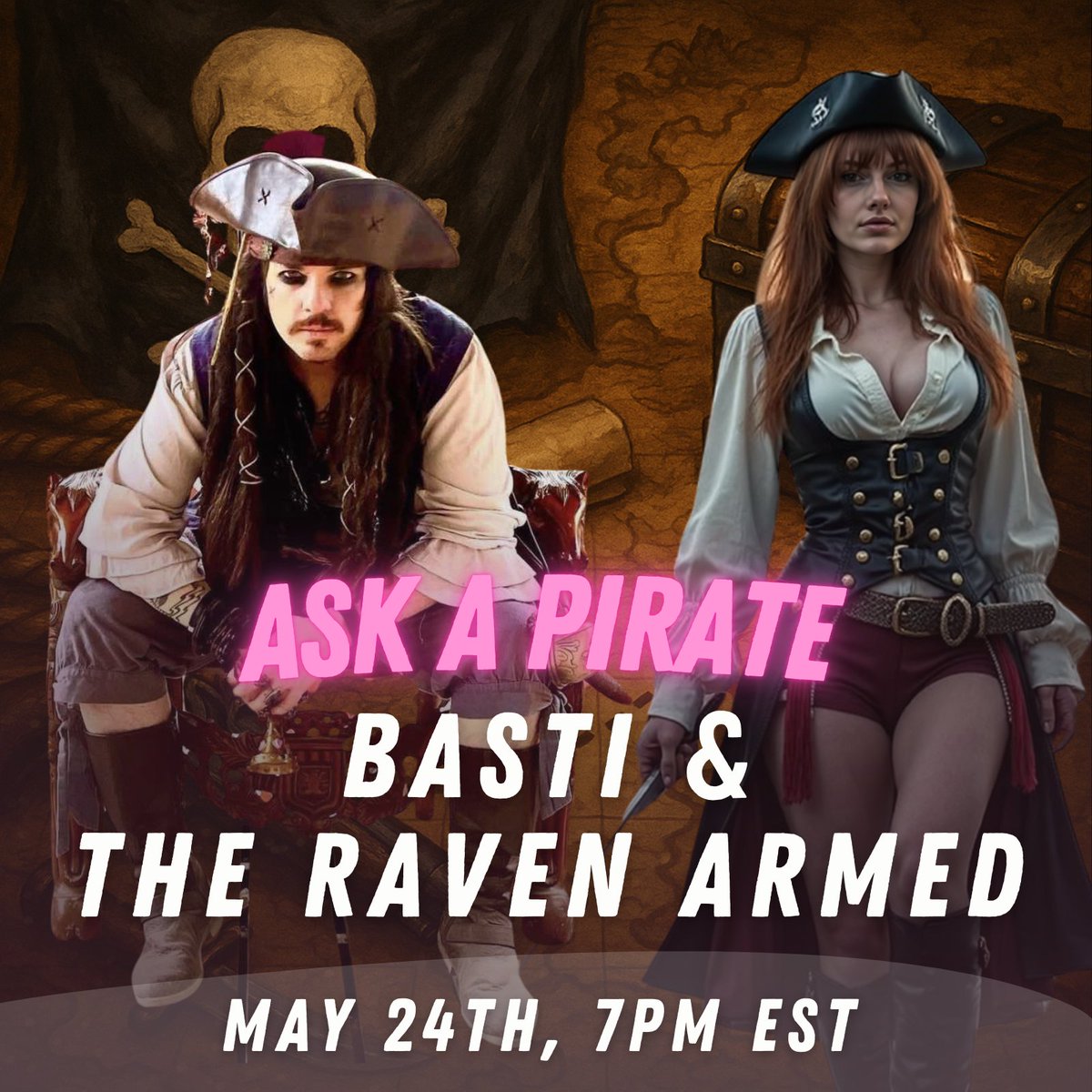 Tommorows guest is <a href="/TheRavenArmed/">The Raven Armed</a> With a special Scallywag show!