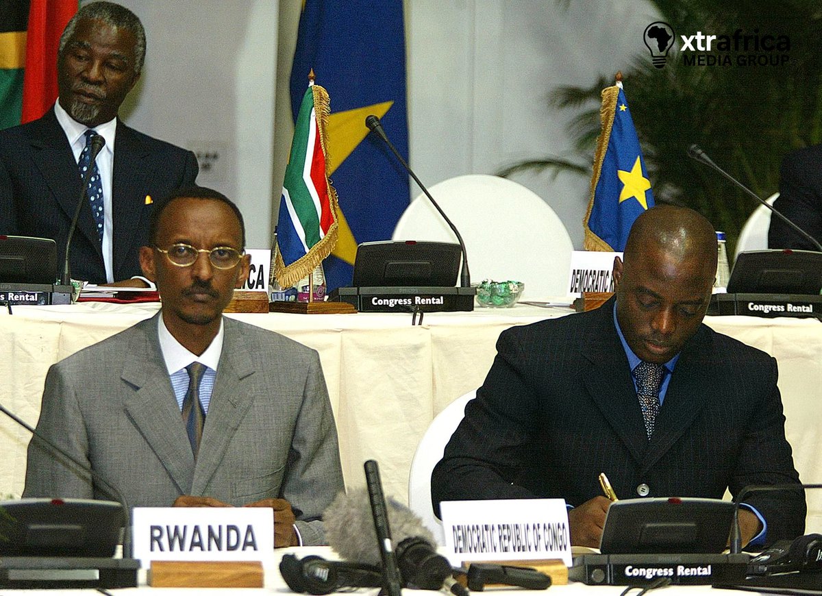 📸 DRC🇨🇩 ARCHIVE:.........

The Day Kabila Signed Congo’s Betrayal, and Paid Rwanda to Keep Him in Power

On July 30, 2002, in Pretoria, South Africa, Joseph Kabila and Paul Kagame stood side by side, smiling for the cameras as they signed a “peace agreement” brokered by South