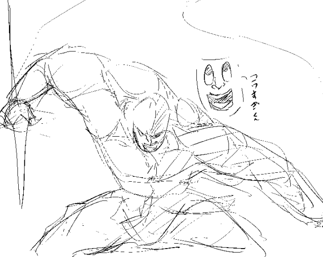 なーーーーーんか昔見たアニメかなんかのこういうポーズがやたらカッコよかった記憶があるんだけど思い出せない

超ブロリーかな? 