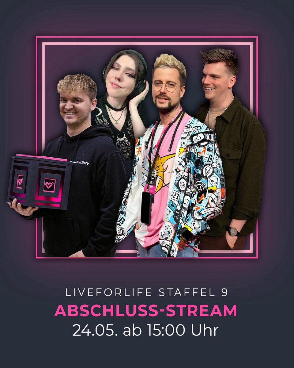 🚨 HEUTE: Das große FINALE von #LiveForLife Staffel 9!
💥 Abschlussshow ab 15 Uhr
🎁 Highlights, Emotionen &amp; Überraschungen
📺 twitch.tv/LiveForLifeTV