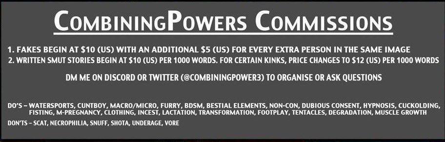Howdy, opening commissions for both fakes and written smut temporarily to cover a surprise dental bill. Limited slots since I don’t wanna accept too much and get overwhelmed so DM me here if you’re interested in getting something.
