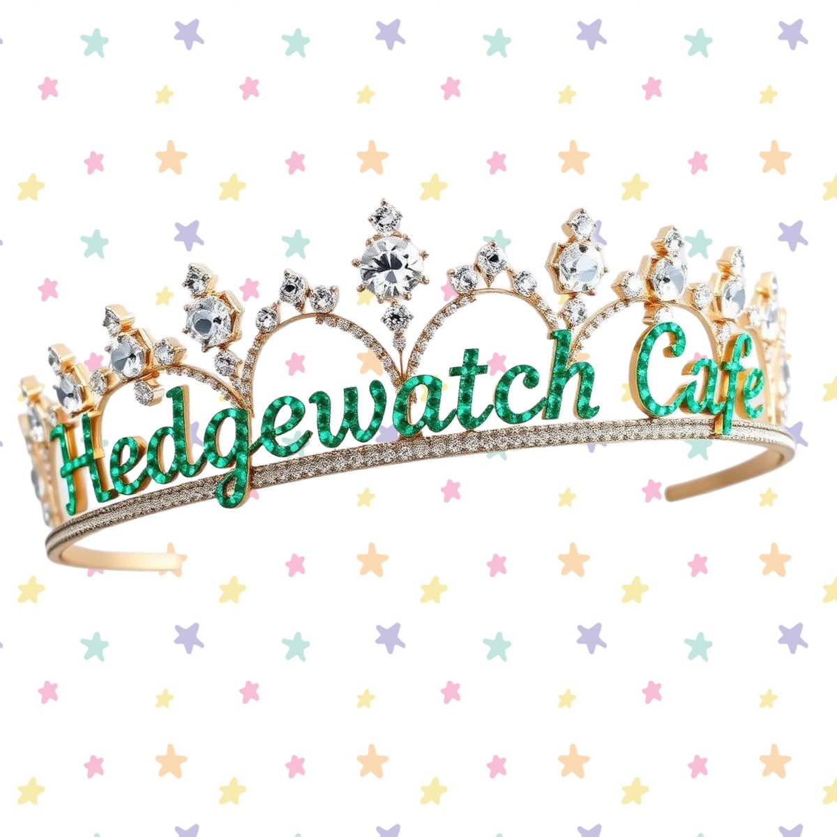 Today is #Hedgewatch ’s 5th birthday 🎂 and World Tiara Day appawrently 😹 So we’re combining them to bring you a super posh and blinged up #HWCafe with cakie! What could be better? 😹😹