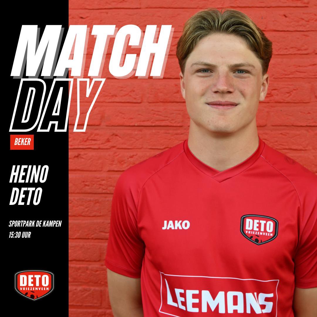 🔴⚫️ MATCHDAY! 🔴⚫️
⚽️ <a href="/vvHeino/">vvHeino</a> - DETO 
📍 Sportpark “De Kampen”
🕝 Aftrap:  LET OP: 15.30 uur
👊 Competitiewedstrijd 
🎬 Speelronde 30
👀 Iedereen van harte welkom! 
#️⃣ heidet
 <a href="/vierdedivisie/">vierdedivisie</a>