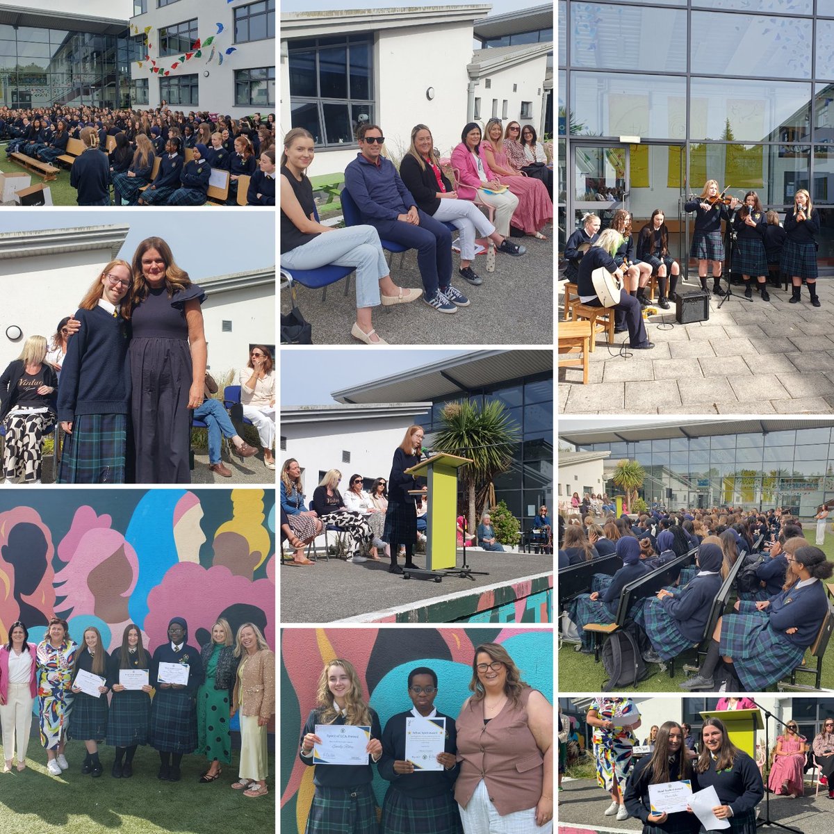 Coláiste Bríde D22 (@colaistebride) on Twitter photo 5th & 6th Year Awards were held in the courtyard. Awards recognising achievement, dedication, rising stars, Cinéaltas, School Spirit, 100% attendance, subjects, extra curricular & more. Thank you <a href="/MusicDeptCB/">Coláiste Bríde Music</a> for the wonderful student performances & our awards Queen <a href="/Catbkelly/">Catherine Kelly</a> 5th & 6th Year Awards were held in the courtyard. Awards recognising achievement, dedication, rising stars, Cinéaltas, School Spirit, 100% attendance, subjects, extra curricular & more. Thank you <a href="/MusicDeptCB/">Coláiste Bríde Music</a> for the wonderful student performances & our awards Queen <a href="/Catbkelly/">Catherine Kelly</a>