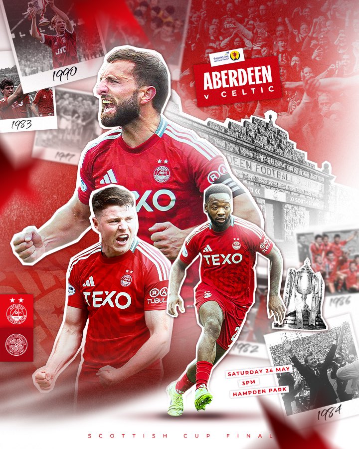 AberdeenFC's tweet image. SCOTTISH CUP FINAL MATCHDAY! 🏆