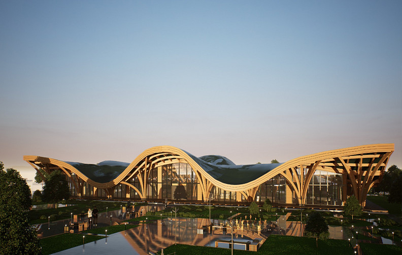 The exhibition pavilion in the park area by  Ivan Skorodumov

Read more: inspireli.com/en/awards/deta…

🌍

University: