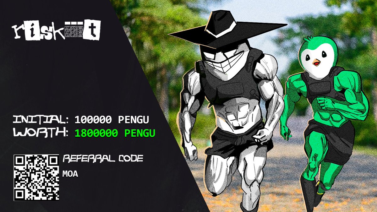 I just won 1800000 PENGU on <a href="/riskiiit/">riskiiit</a> Try it out: riskiiit.com/?utm_source=pn… 

LMAOOOOO