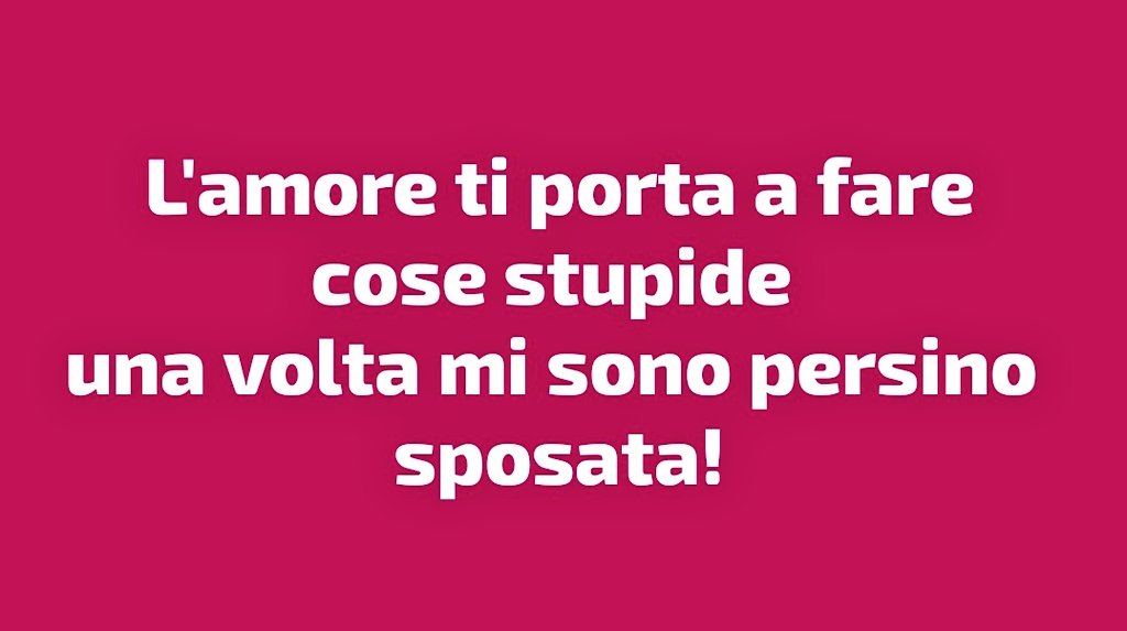 Buongiorno 😊