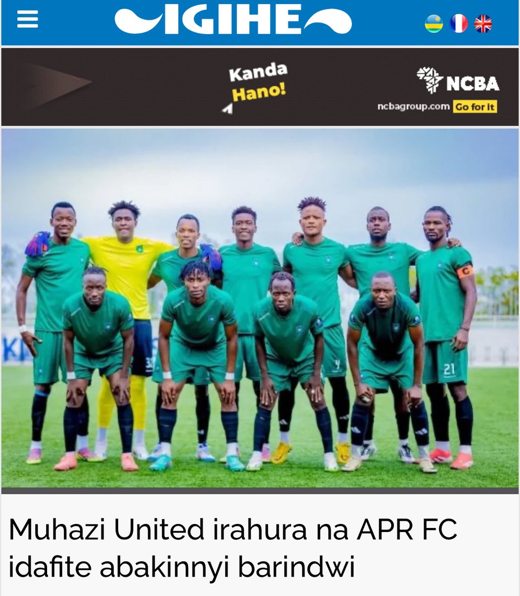 🔻JUST IN🔻 

Mu bakinnyi 7 ba Muhazi United batari bugaragare, harimo 4 babanza mu kibuga.

Muri aba bakinnyi abenshi bafite ikibazo cy’imvune.