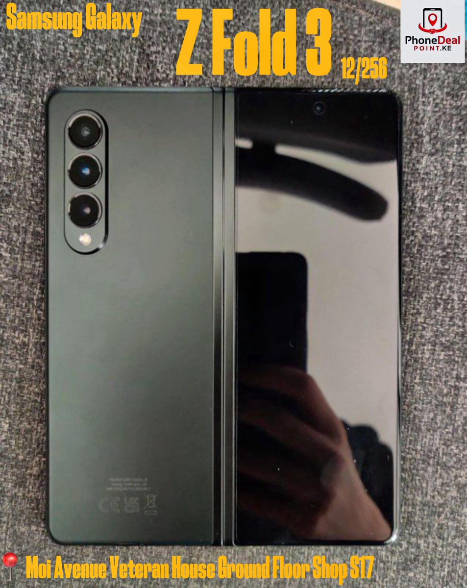 *_💥Available,,,*_
*_📲Samsung Galaxy Z Fold 3 12/256 GB*_
_Deal! KSH: 60,000_

*_☎️Call:+254703948970*_
*_☎️WhatsApp: 0703948970*_